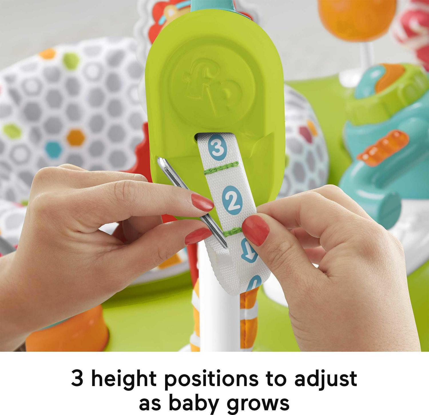 2026 Fisher-Price Baby Bouncer Fitness Fun Folding Jumperoo Infant Activity Center with Lights &amp; Music. Unisex