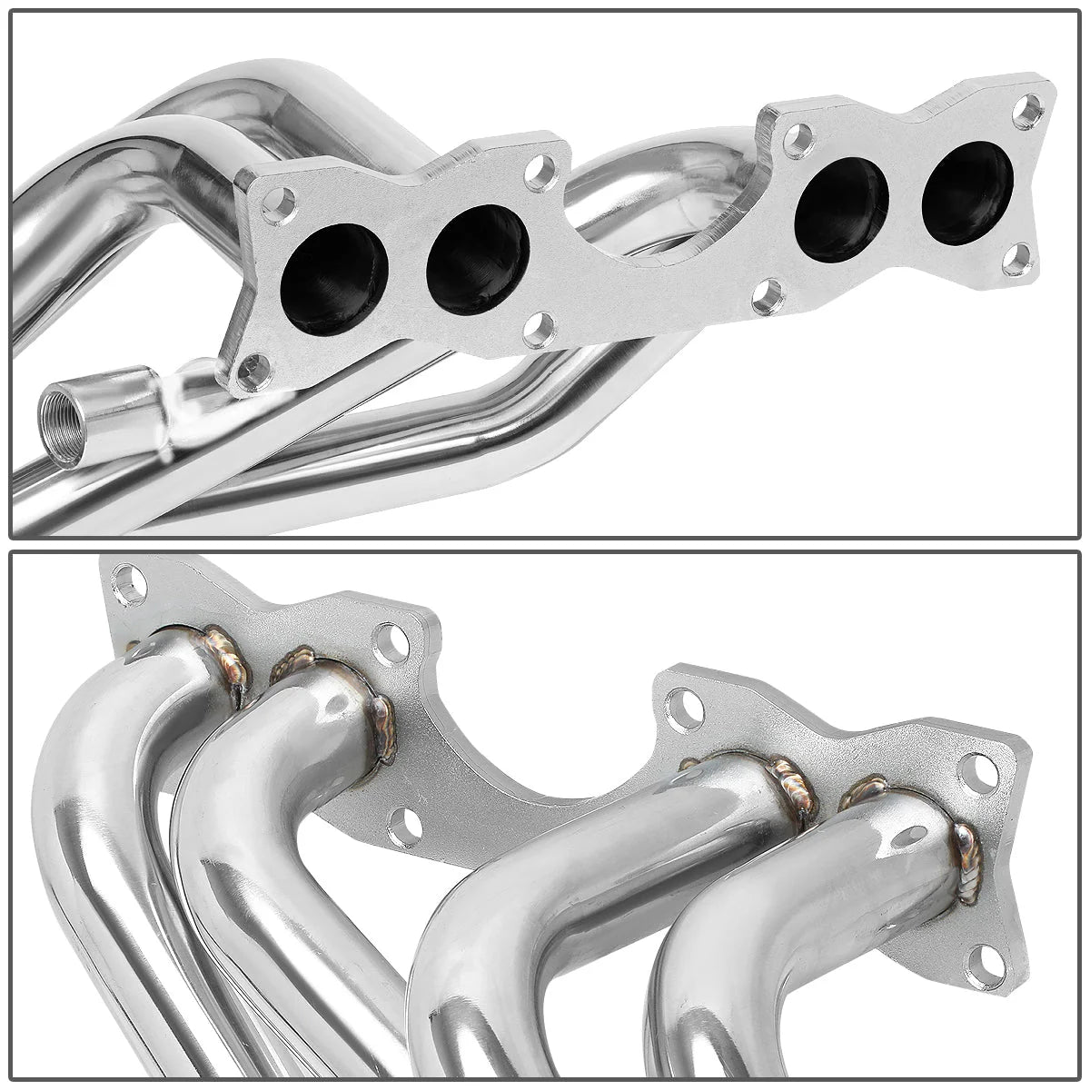 90-94 Nissan D21 2.4L Tri-Y Exhaust Header - Stainless Steel