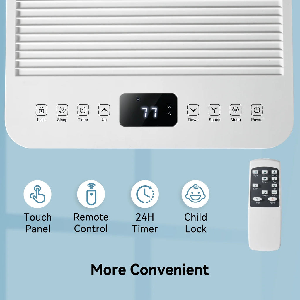 2026 Bapipro 10,000 BTU Smart Portable AC - WiFi/Remote, 4-in-1 for 300 Sq.Ft, 24H Timer, Window Kit, ??55dB, ETL Certified