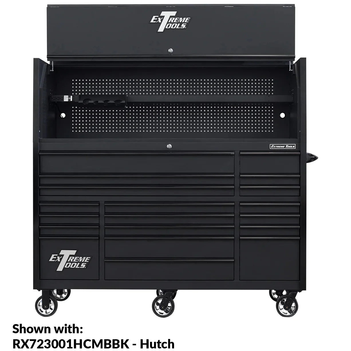 2026 Extreme Tools RX250 Series 72-inch x 30-inch Rolling Cart – 19 Drawers – 250 lb Drawer Slides