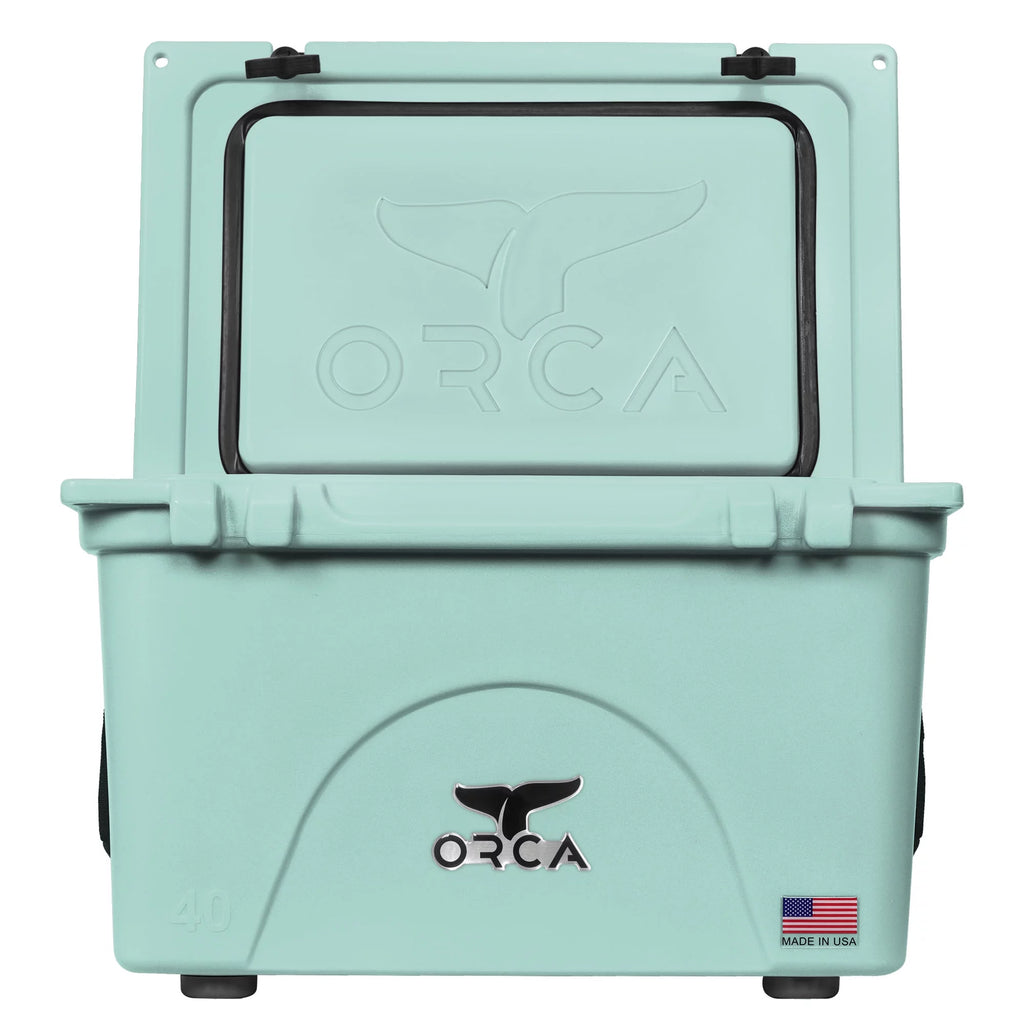 2026 ORCA 40 Quart Hard Cooler Insulated Ice Chest, Seafoam Green