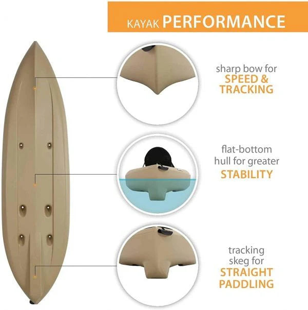 2026 Lifetime 90806 Tamarack Angler 100 Fishing Kayak C 2-Pack (Paddles included)
