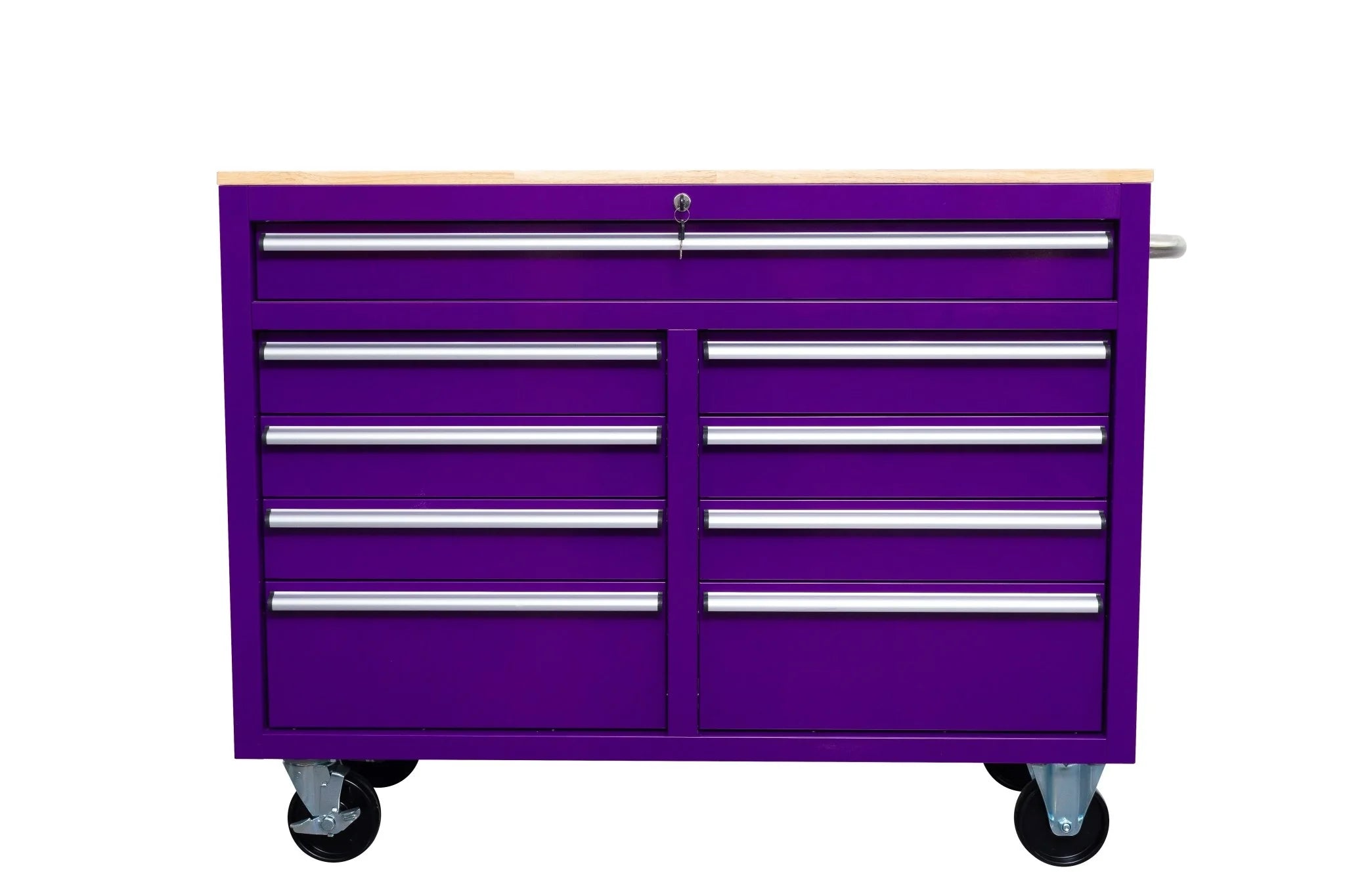 46" Rolling Tool Workbench – Heavy-Duty Mobile Storage Cabinet with 9 Drawers
