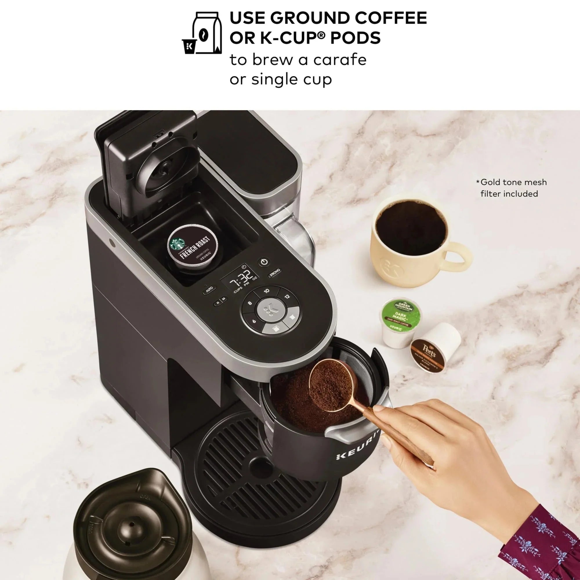 2026 Keurig K-Duo Plus coffee machine for single servings and pots