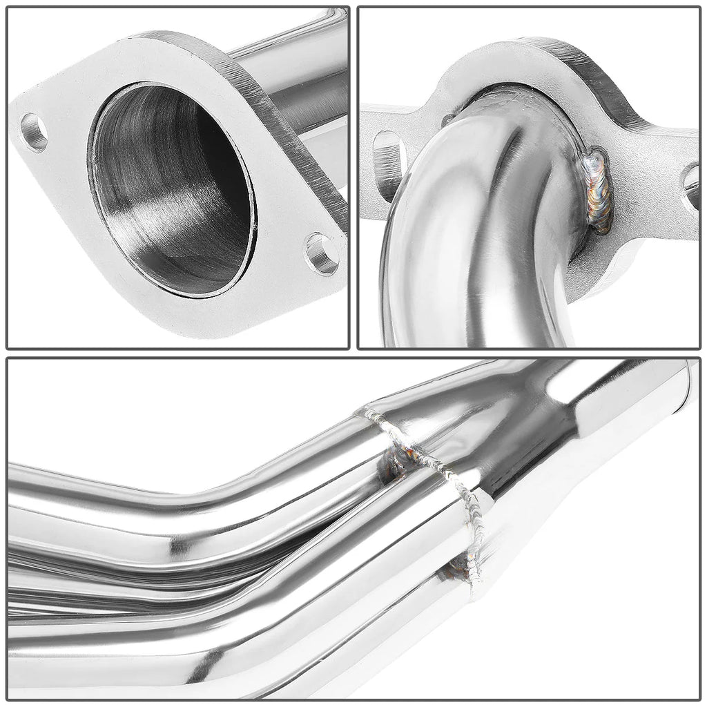 99-06 Chevy Silverado GMC Sierra 4.8L 5.3L 6.0L V8 Long Tube Exhaust Header + Y-Pipe Stainless Steel