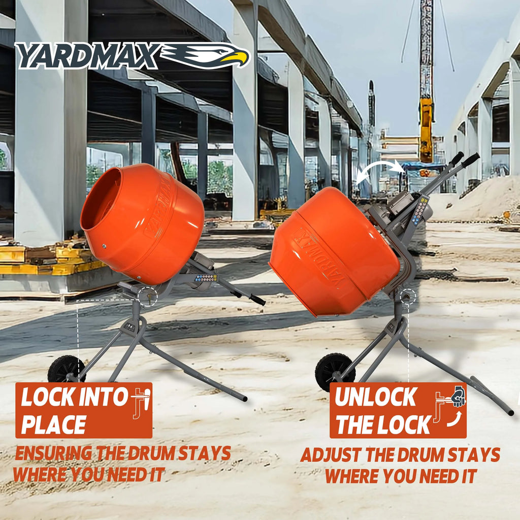 2026 YARDMAX YM0146 5.0 cu ft CONCRETE MIXER