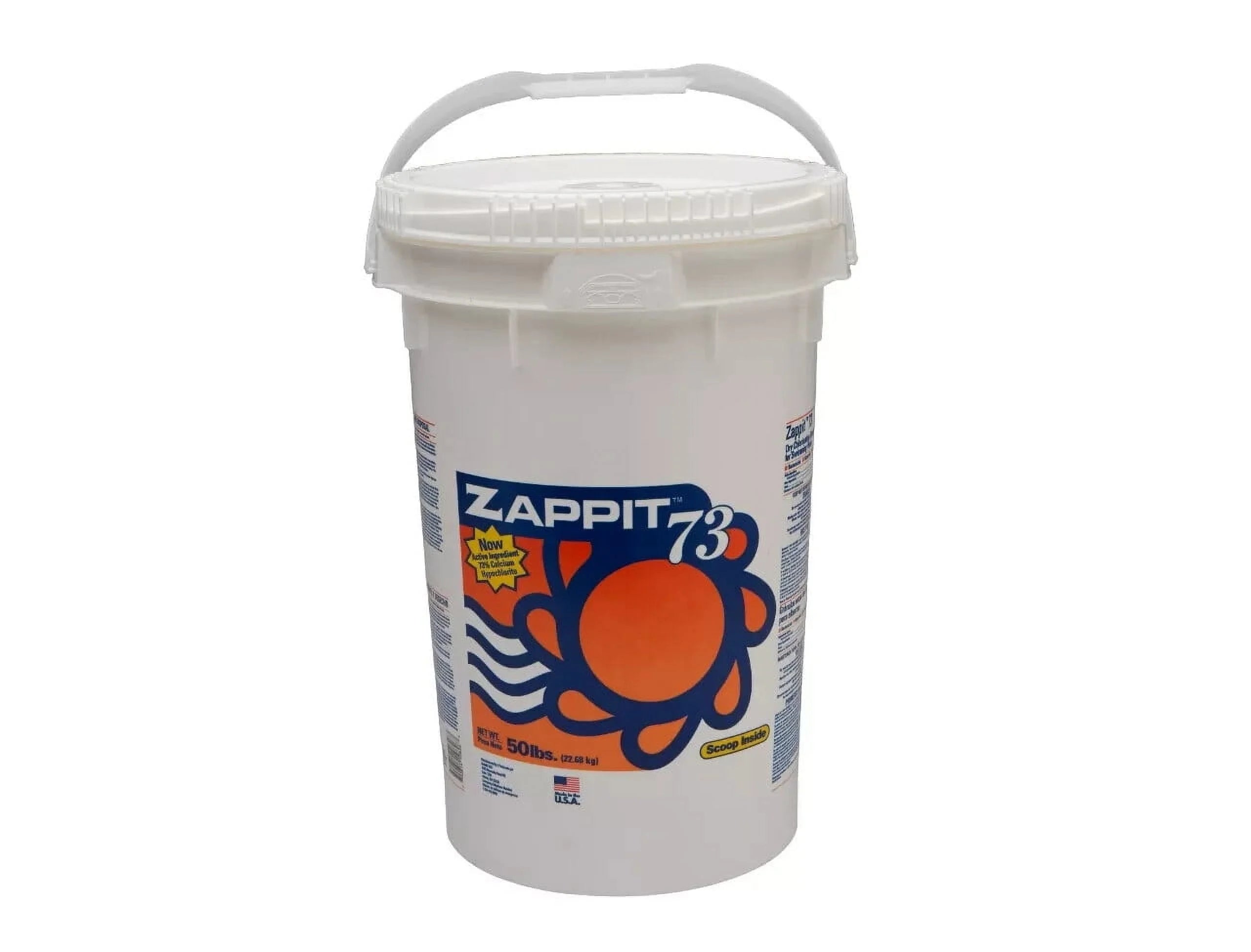 2026 Zappit 73% Super Strength Pool Shock 50 LB Bucket 70% Chlorine Availability