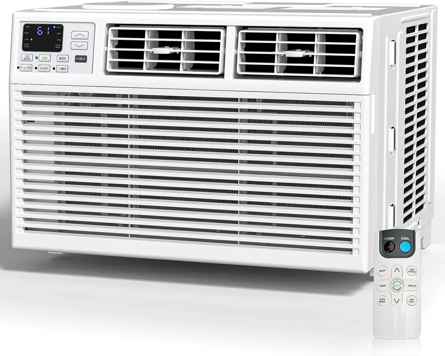 2026 Antarctic Star 12,000 BTU U-shaped window air conditioner, cools rooms up to 550 square feet with 6 modes, 24-hour timer, ultra-quiet window air conditioner