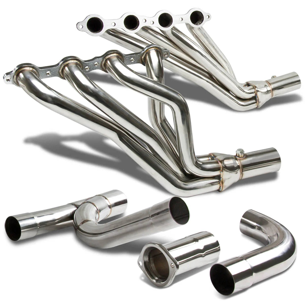 99-06 Chevy Silverado GMC Sierra 1500 V8 4-1 Exhaust Header w/Y-Pipe - Stainless Steel
