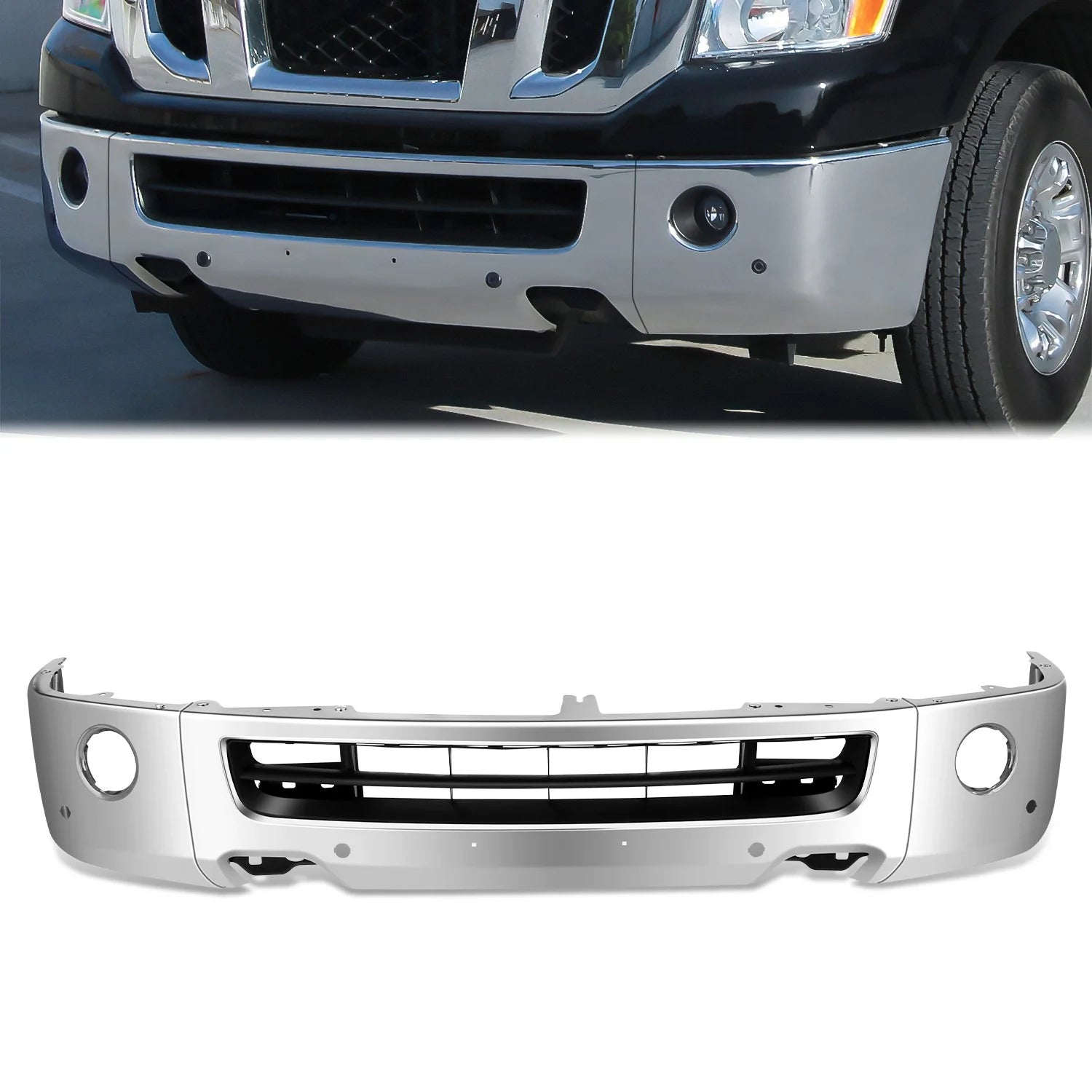 Modular Style Front Bumper w/ Fog Light Cutouts12-21 Nissan NV3500