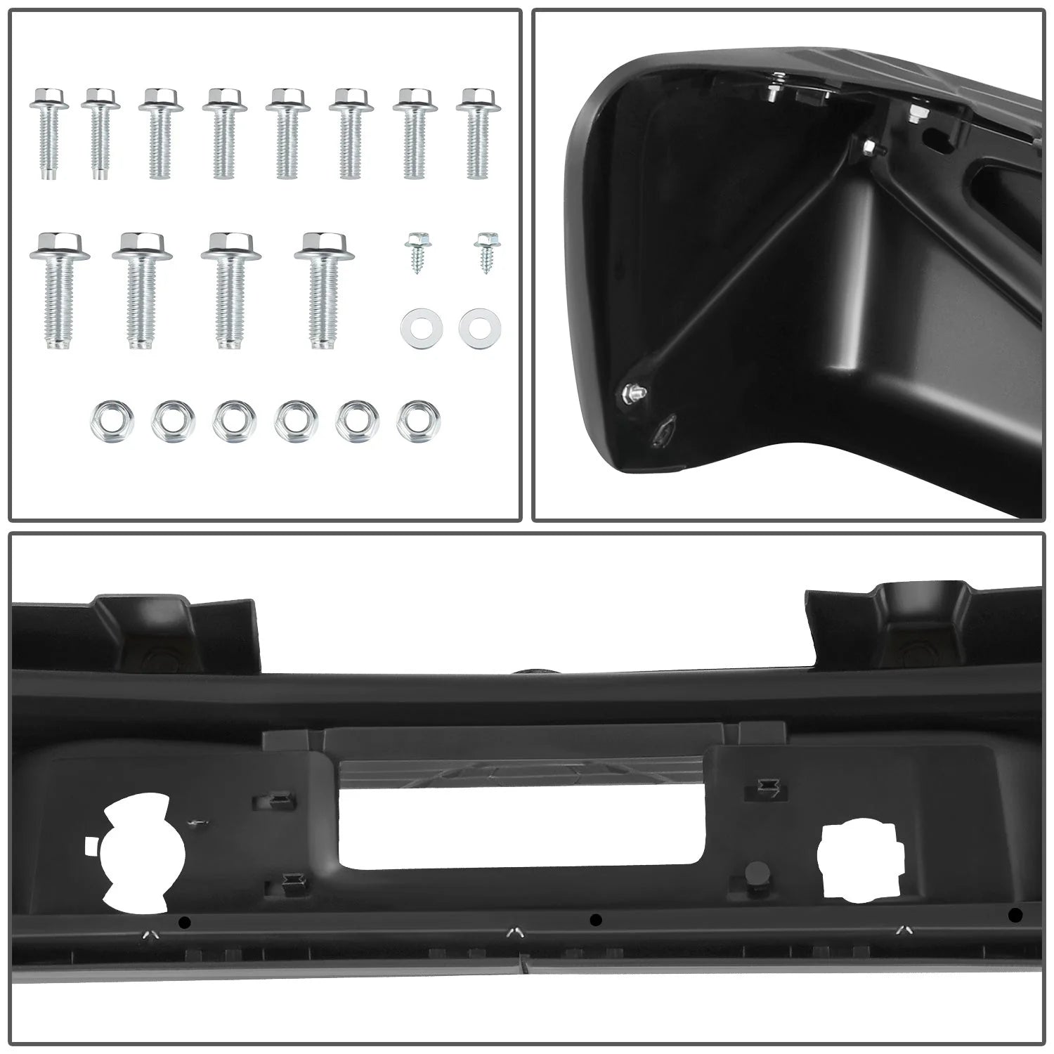 Rear Bumper w/o Parking Sensor Holes  07-13 Chevy/GMC Silverado Sierra 1500