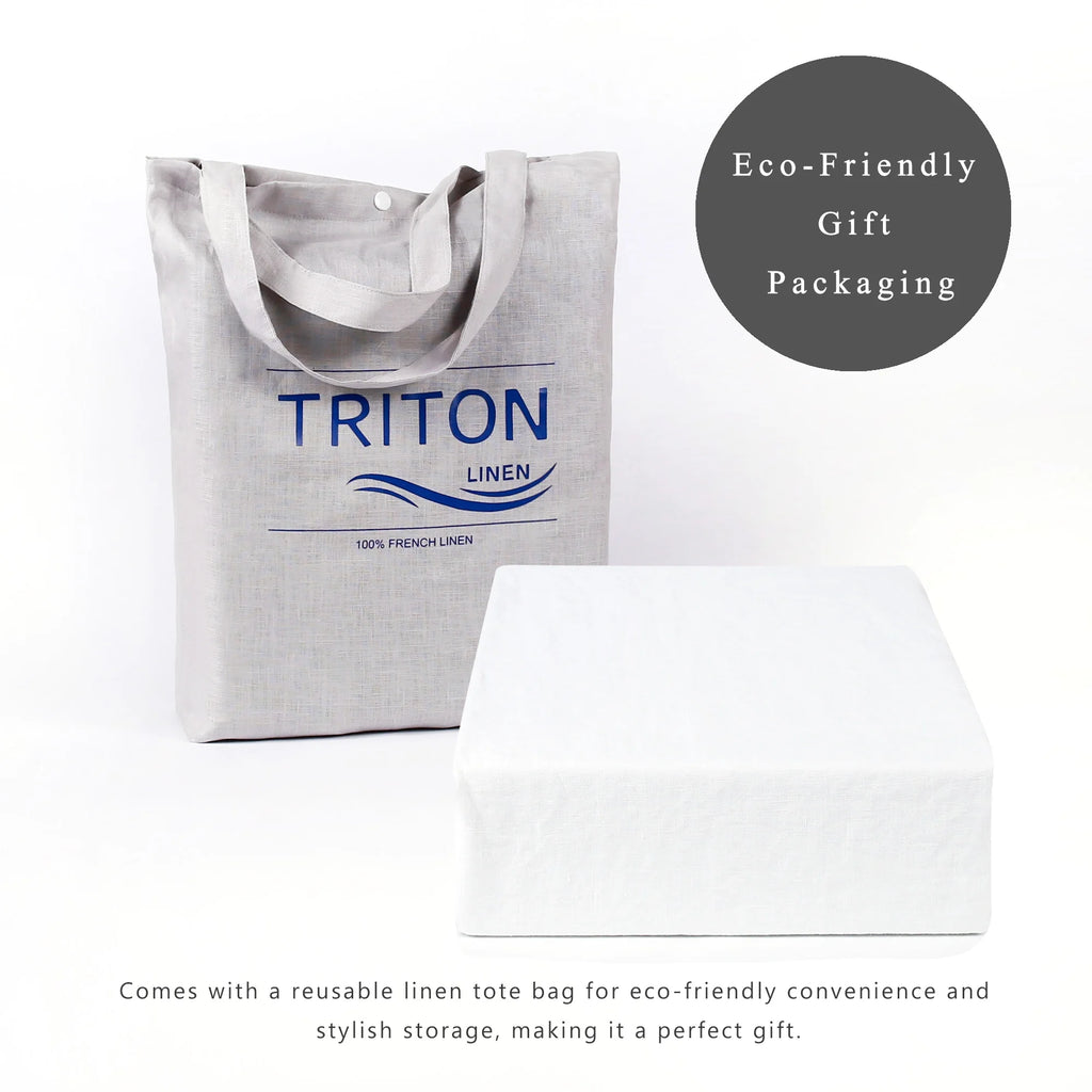 2026 100% Pure Linen Duvet Cover with Button Closure and Corner Ties Soft & Breathable - Natural Full/Queen