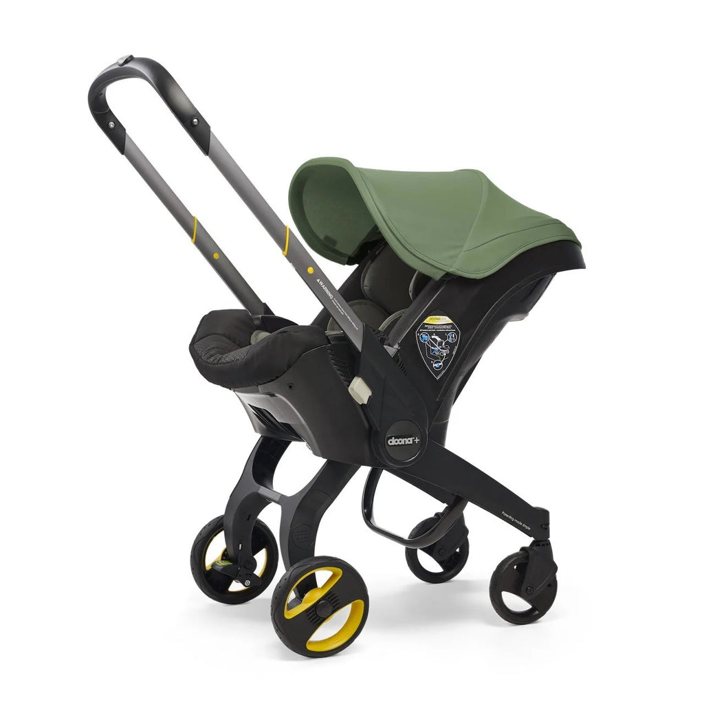 2026 Stroller combination consisting of infant car seat and LATCH base (model year 2025) – Midnight Edition | From car to stroller in seconds, airplane-compatible, including accessory bag
