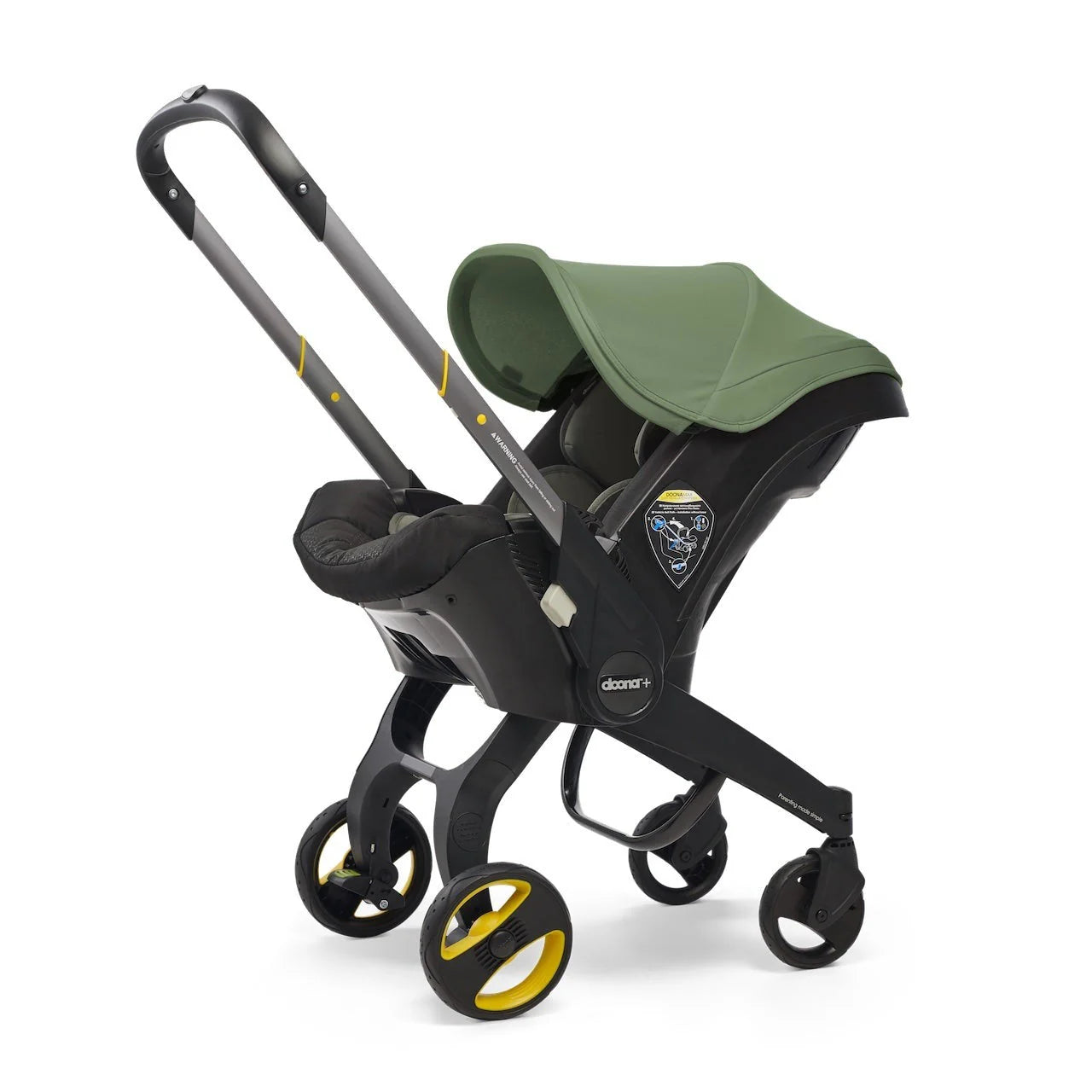2026 Stroller combination consisting of infant car seat and LATCH base (model year 2025) – Midnight Edition | From car to stroller in seconds, airplane-compatible, including accessory bag