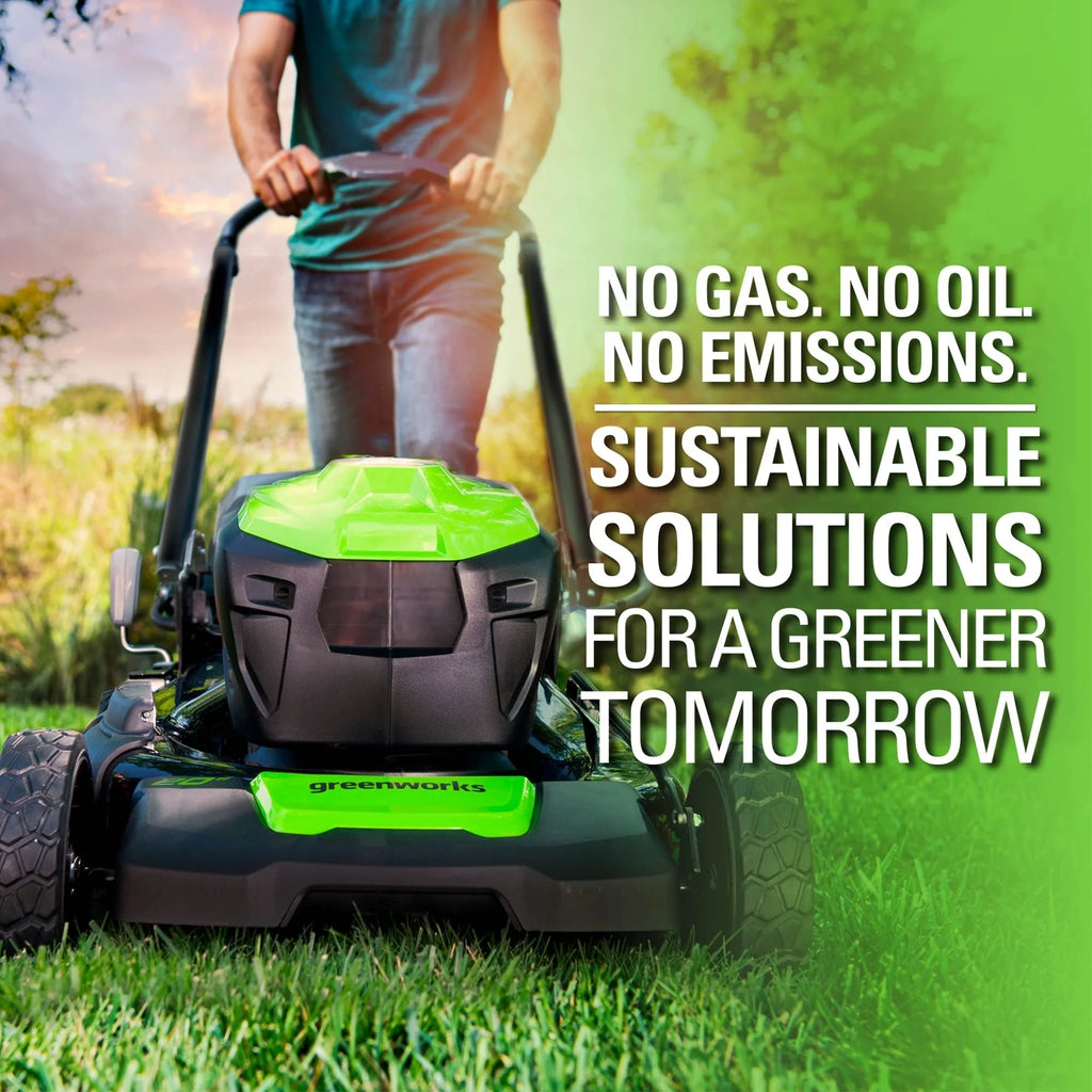 2026 80V Battery-Powered Lawn Mower, 53 cm (21 inch), Self-Propelled, Brushless | Greenworks