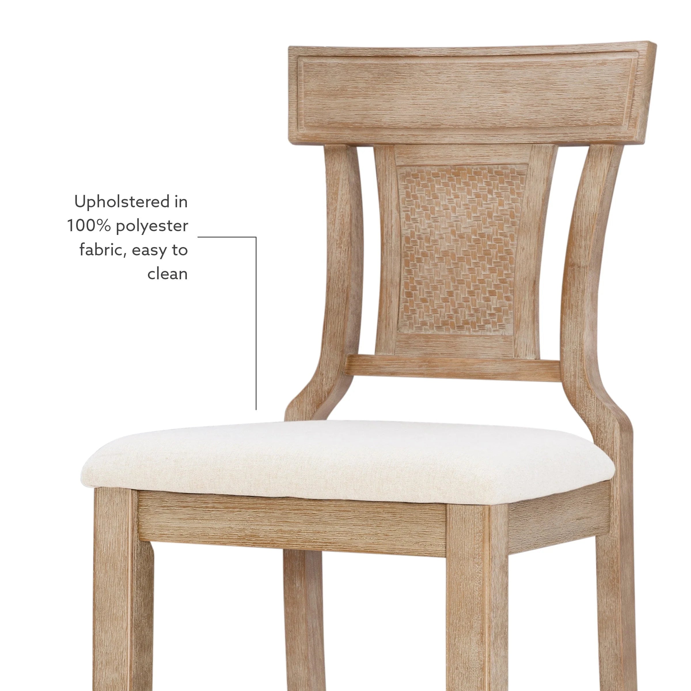2026 Linon Rylan 30" Bar Stool, Rustic Brown Finish with Beige Fabric