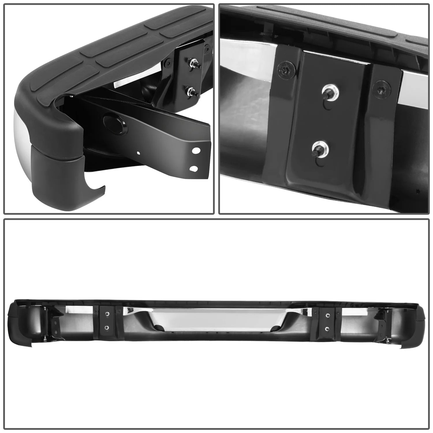 Rear Step Bumper (Chrome)  96-23 Chevy Express/ GMC Savana 1500 2500 3500