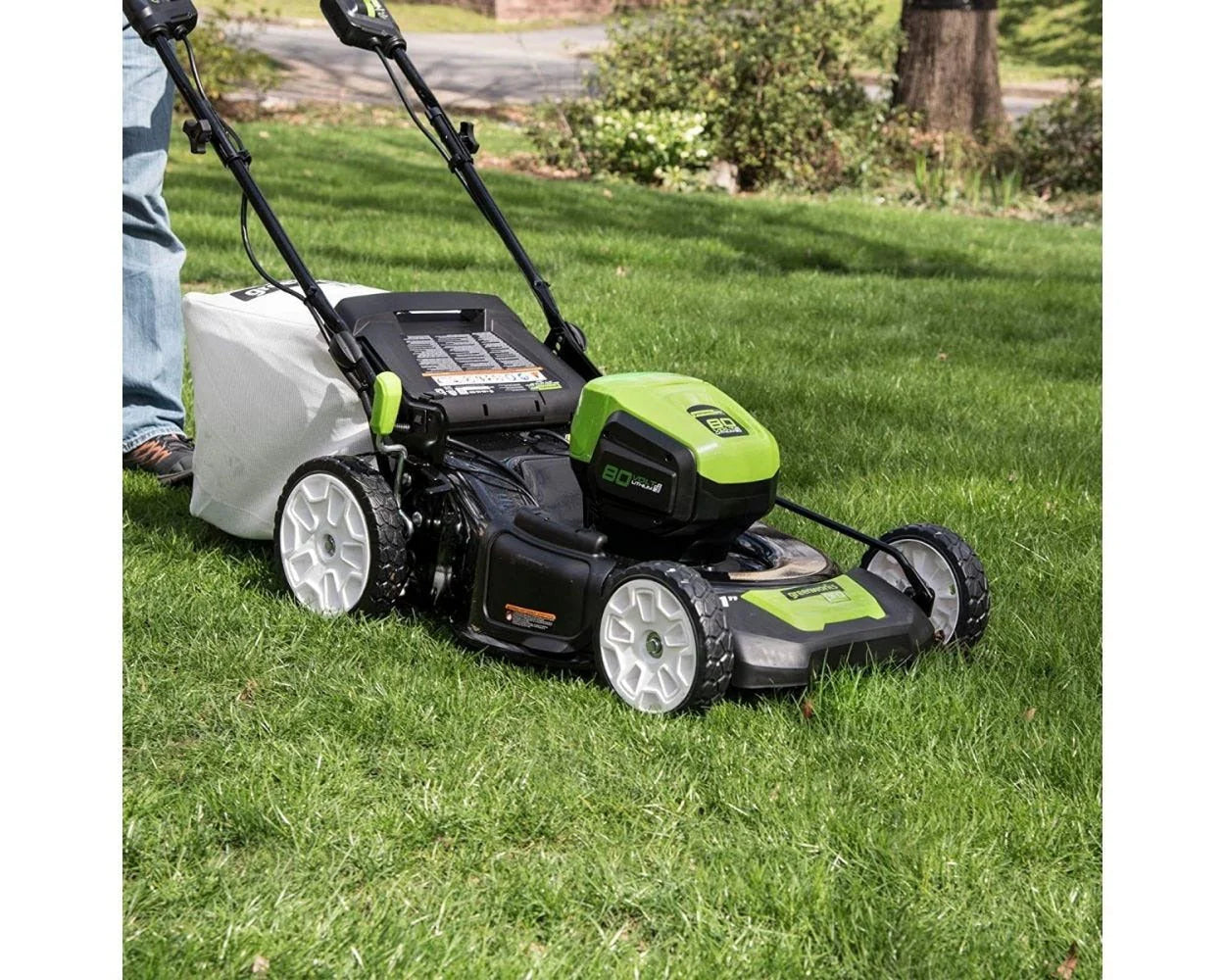 2026 80V Battery-Powered Lawn Mower, 53 cm (21 inch), Self-Propelled, Brushless | Greenworks