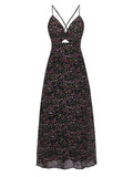2026 Spaghetti Strap Floral Print Dress