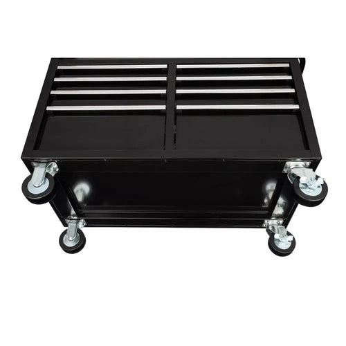 2026 46 in. W x 24 in. D 9-Drawer Gloss Black Deep Tool Chest Mobile Workbench
