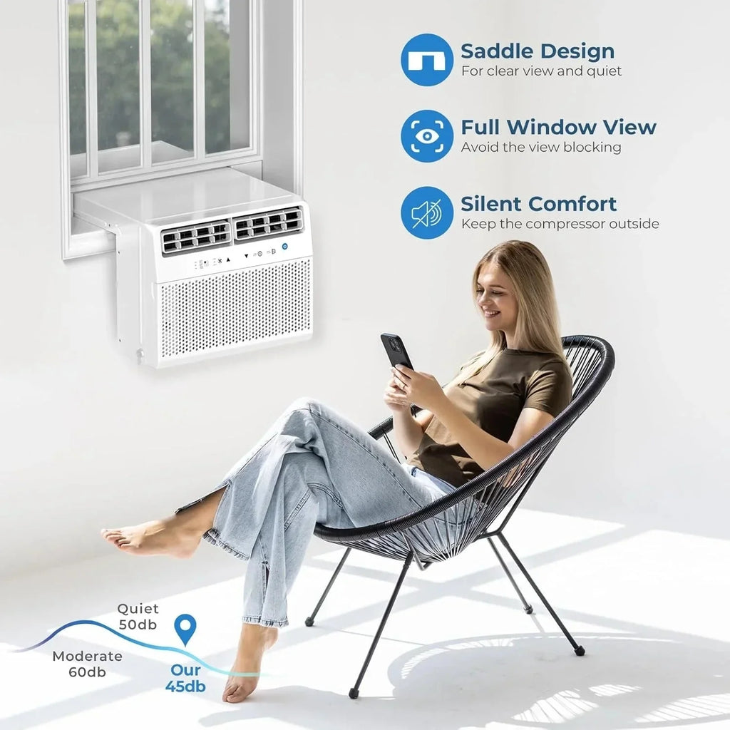 2026 Antarctic Star U-shaped window air conditioner 12000 BTU Ultra-quiet window air conditioner Cools