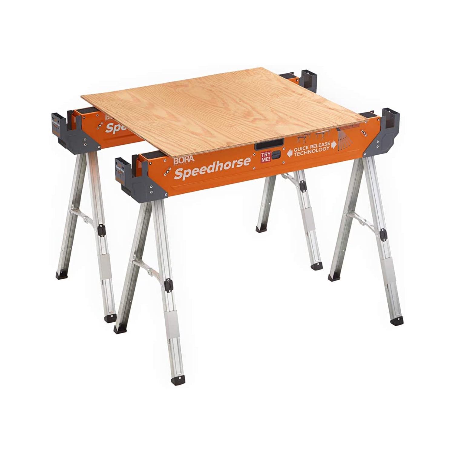 2026 30 in. H Steel Speedhorse Sawhorse with Auto Release Legs (2-Pack)