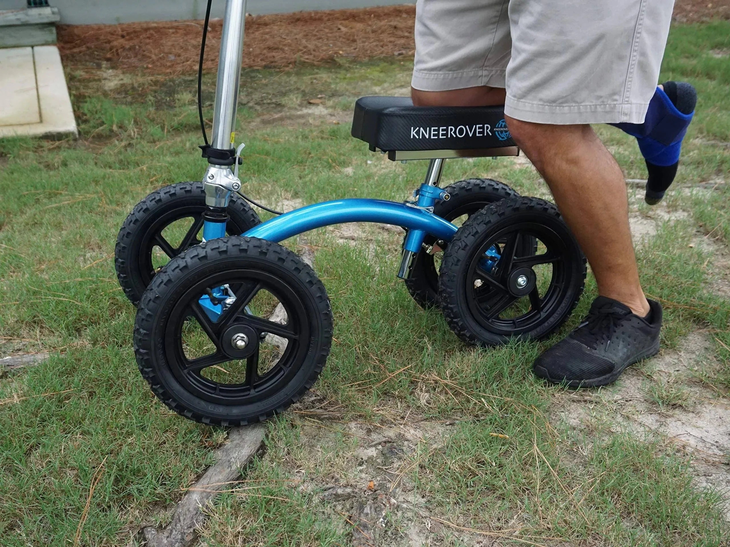 2026 New KneeRover Quad All Terrain Knee Walker in Metallic Blue