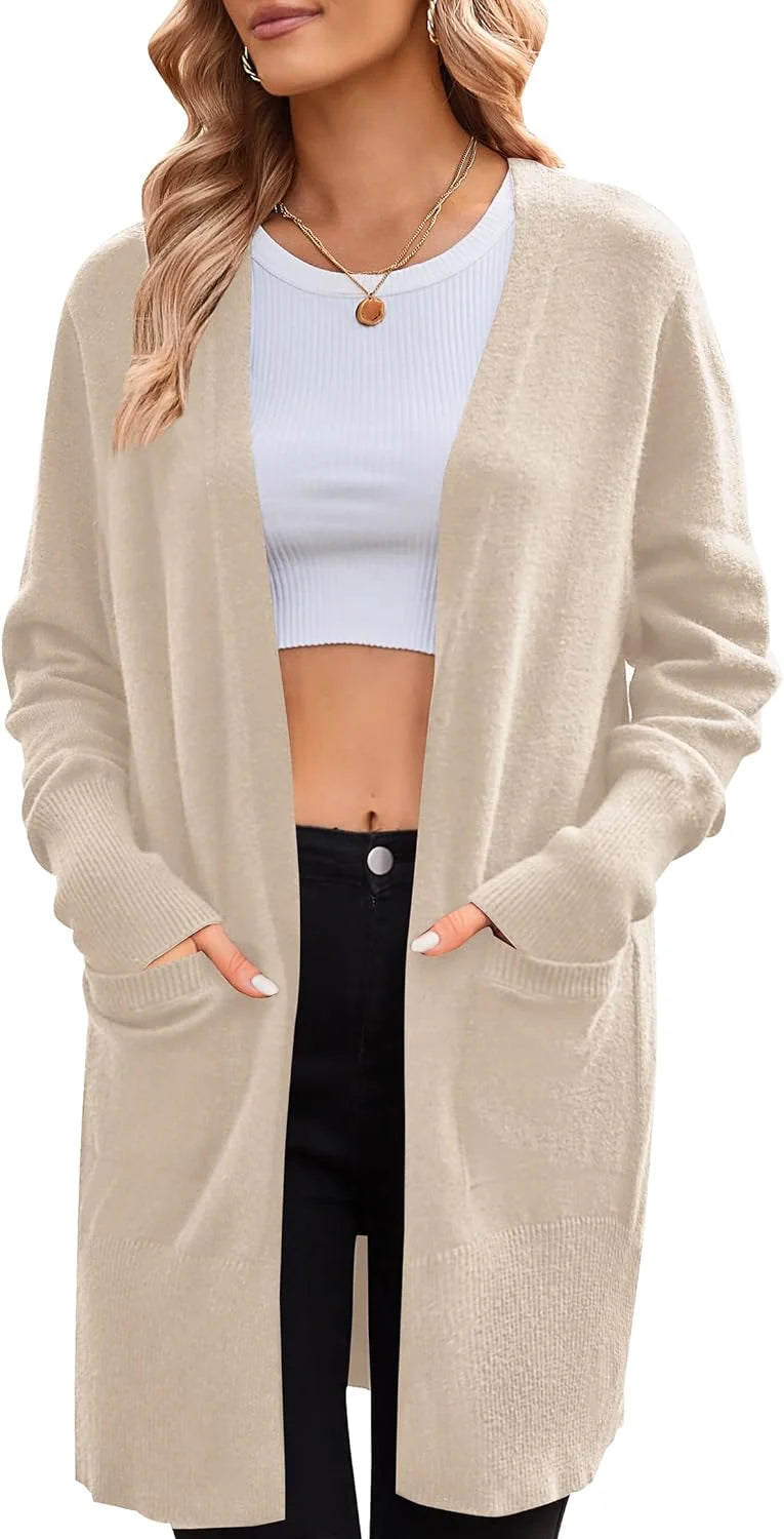 2026 Long Sleeve Soft Cardigan Knit Sweater
