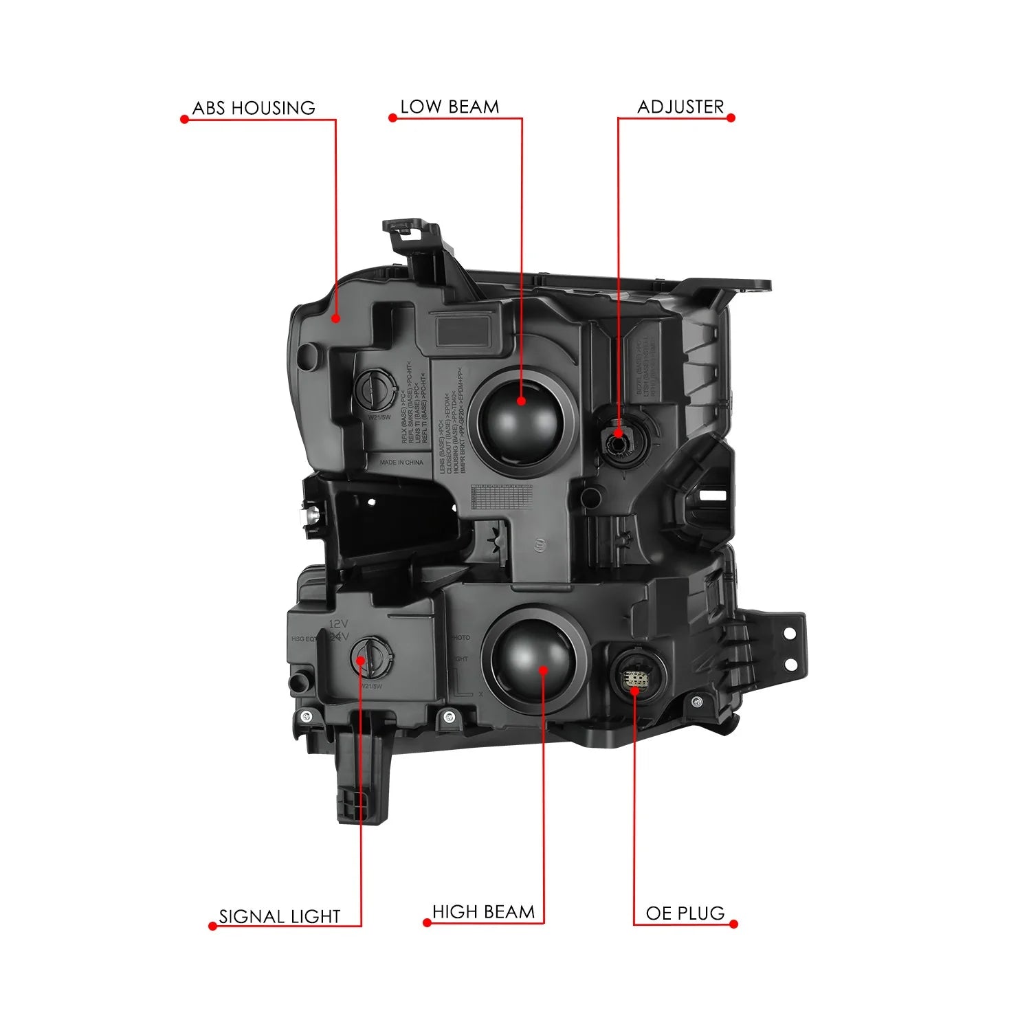 Factory Style Left Side Headlight19-21 Chevy Silverado 1500, 2022 LTD