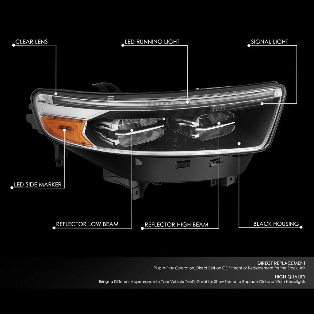 Factory Style Right Side Headlight20-24 Ford Explorer