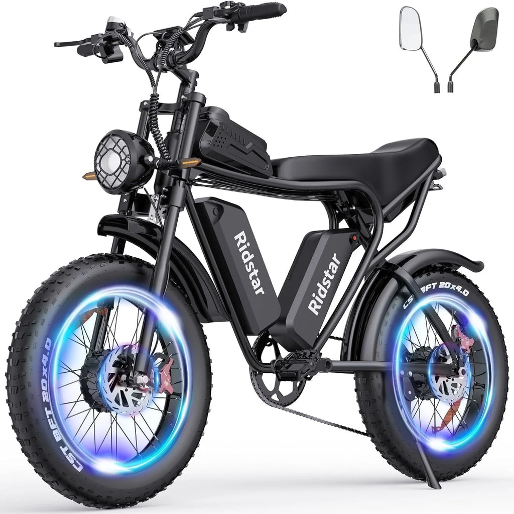 2026 Electric bike Q20, 2000W, 52V, 30-180 miles, all-terrain fat bike for adults