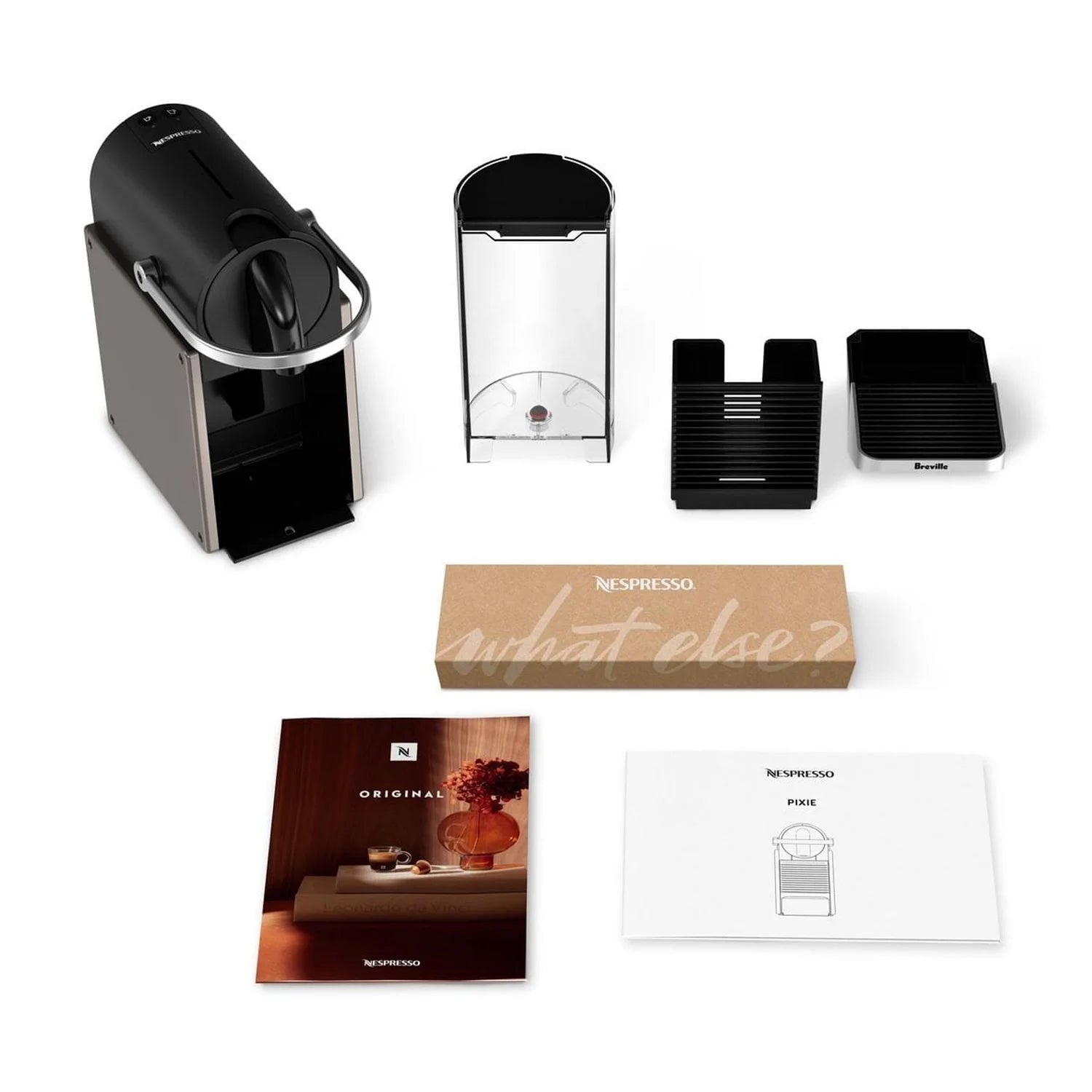 2026 Nespresso Pixie Espresso Machine by Breville, Titan - BEC440TTN