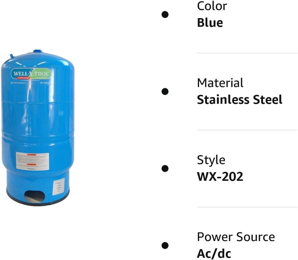 2026 Amtrol Well-X-Trol WX-202 pressure vessel, high-strength steel, polypropylene lining, for private use