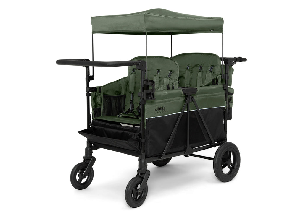 Jeep Wrangler Deluxe 4 Seater Stroller Wagon with Cooler Bag