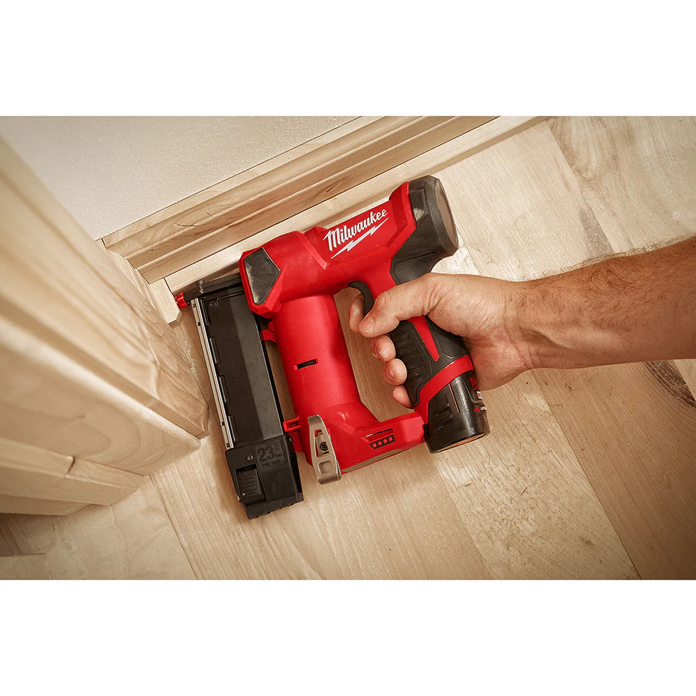 2026 Milwaukee 2540-21 M12 12V 23 Gauge Lightweight Compact Cordless Pin Nailer Kit
