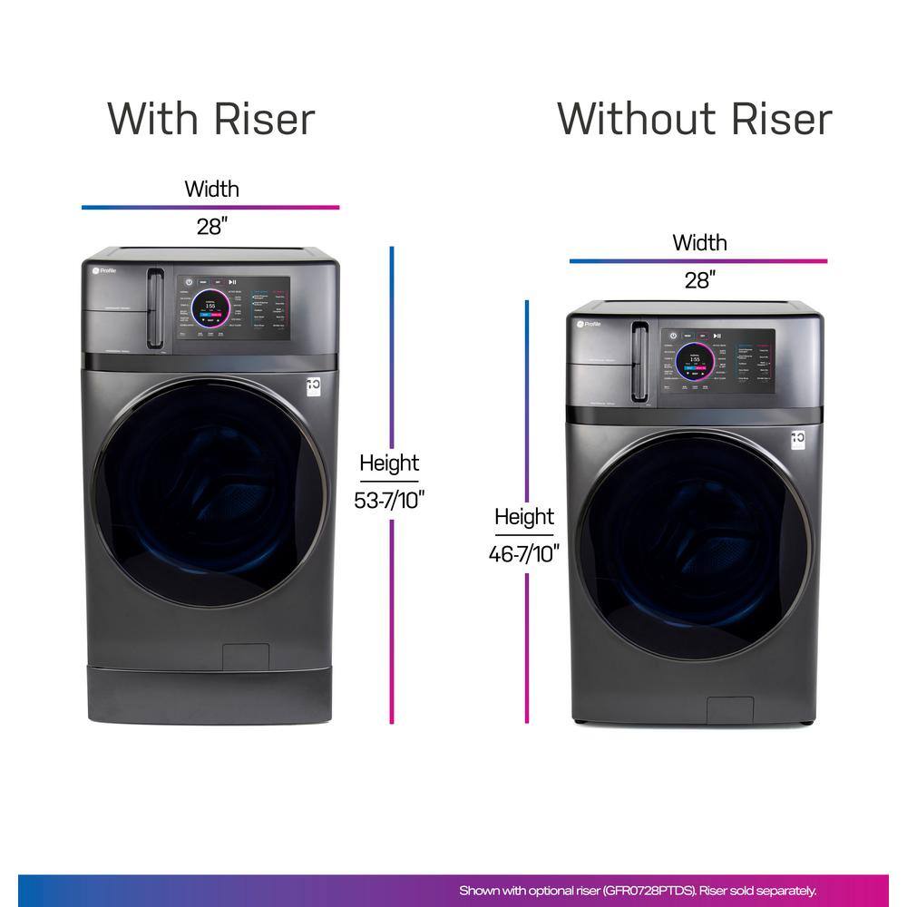 2026 GE Profile 4.8 cu. ft. UltraFast Combo Washer  Dryer with Ventless Heat Pump Technology in Carbon Graphite
