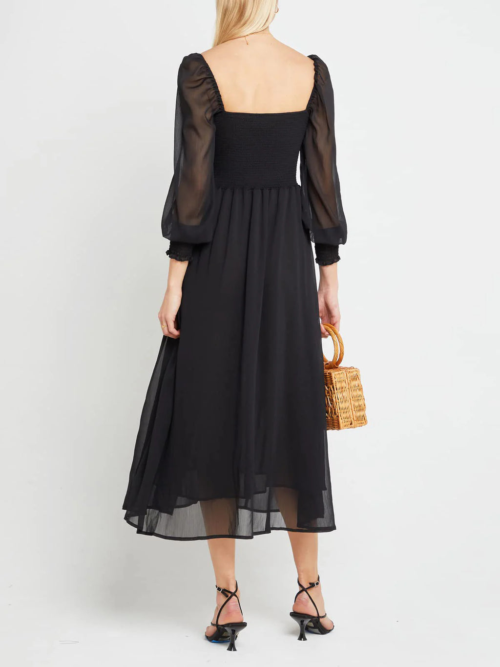 2026 Puffy High-Waisted Floral Dress