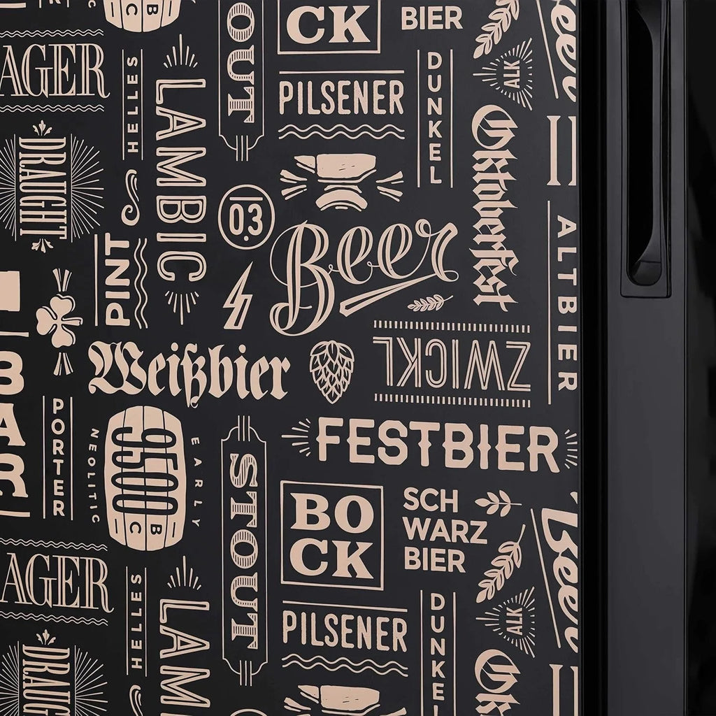 2026 Beverage Refrigerator Cooler | 126 Cans Free Standing with Right Hinge Glass Door | Mini Fridge Beverage Organizer Perfect For Beer, Wine, Soda, And Cooler Drinks