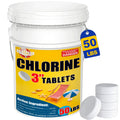 2026 50 lbs 3" Chlor Tabs for Swimming Pools, Tablets, Chlorine Pool Chemicals