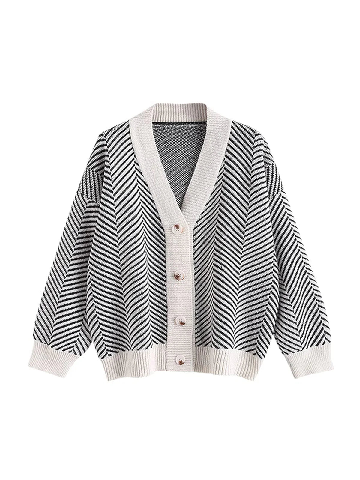 2026 Ribbed Button Cardigan