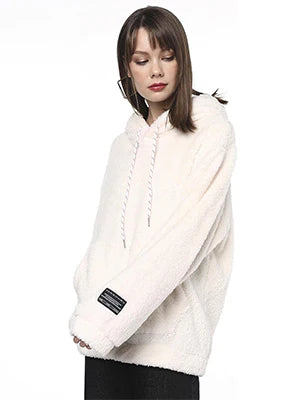 2026 Faux Fur Half-Zip Fleece Sweatshirt