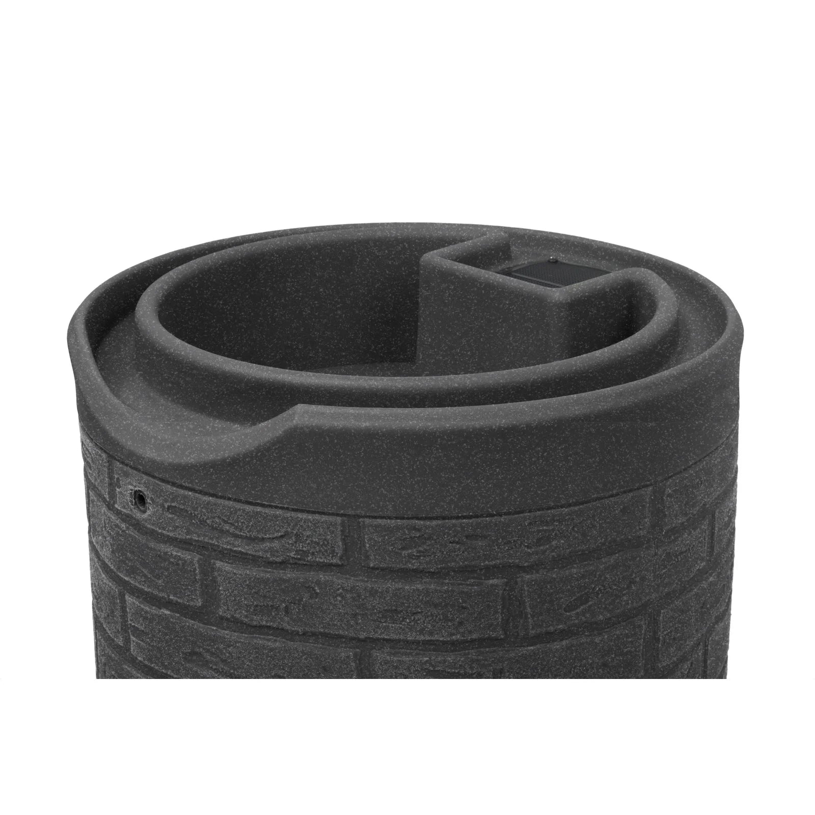 2026 Good Ideas IMP-D50-DAR Impressions Downton Rain Saver Rain Barrel, 50 Gallon, Dark Granite