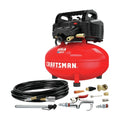 2026 Craftsman 6-gallon pancake air compressor, oil-free, 150 PSI, portable with accessory kit