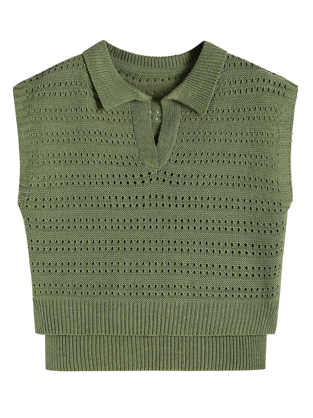 2026 Polo Sleeveless V-Neck Knit Sweater