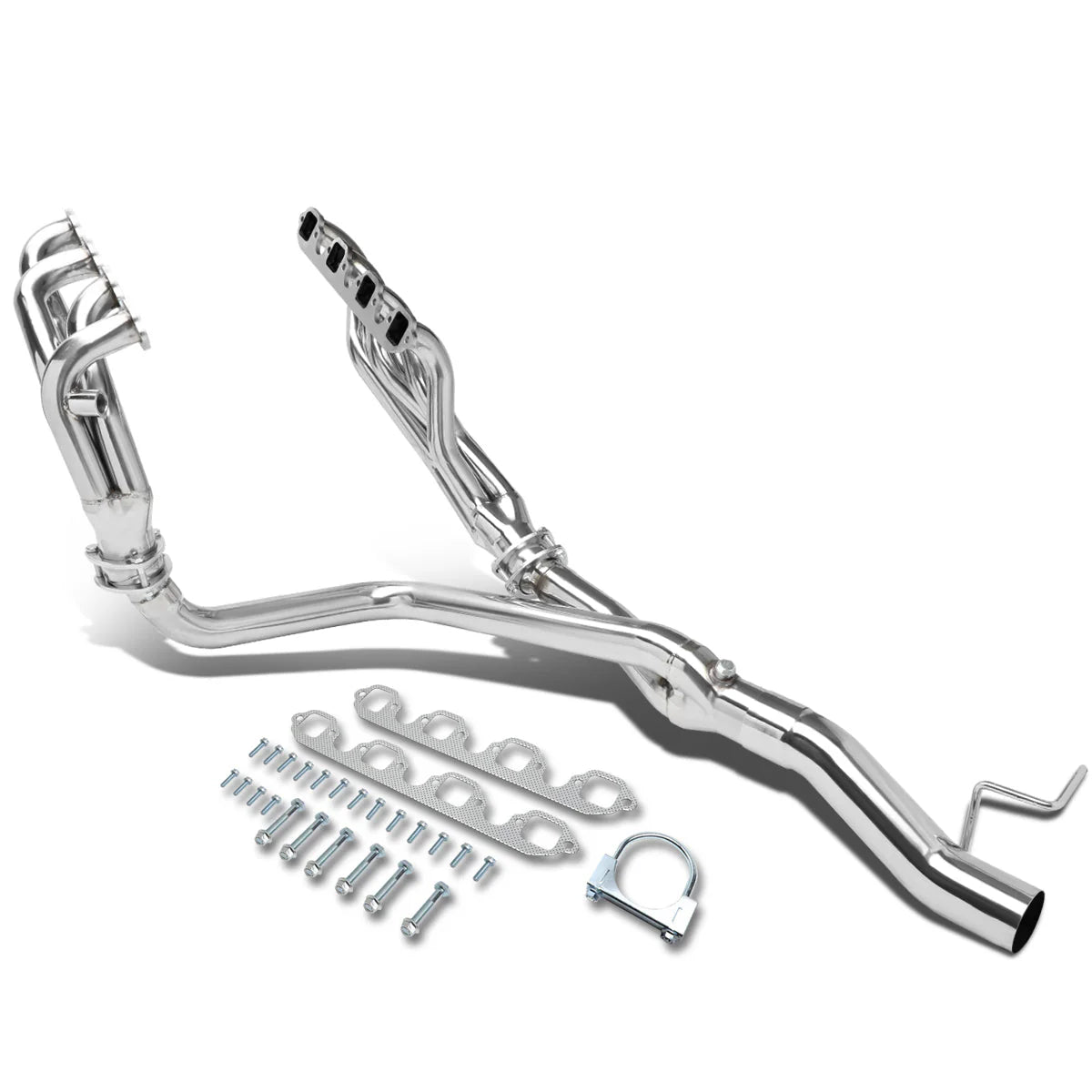88-96 Ford F250 F350 7.5L V8 Mid Length 4-1 Exhaust Header - Stainless Steel