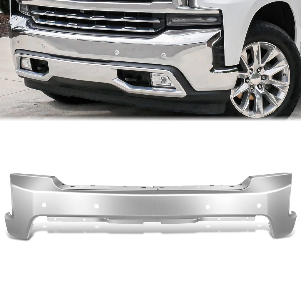Modular Style Front Bumper w/ Parking Sensor Holes19-21 Chevy Silverado 1500, 2022 LTD