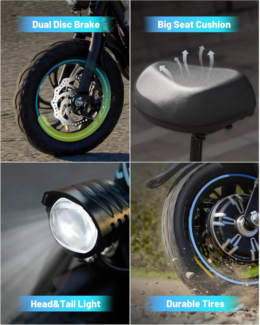 2026 Electric scooter for adults with large center basket
