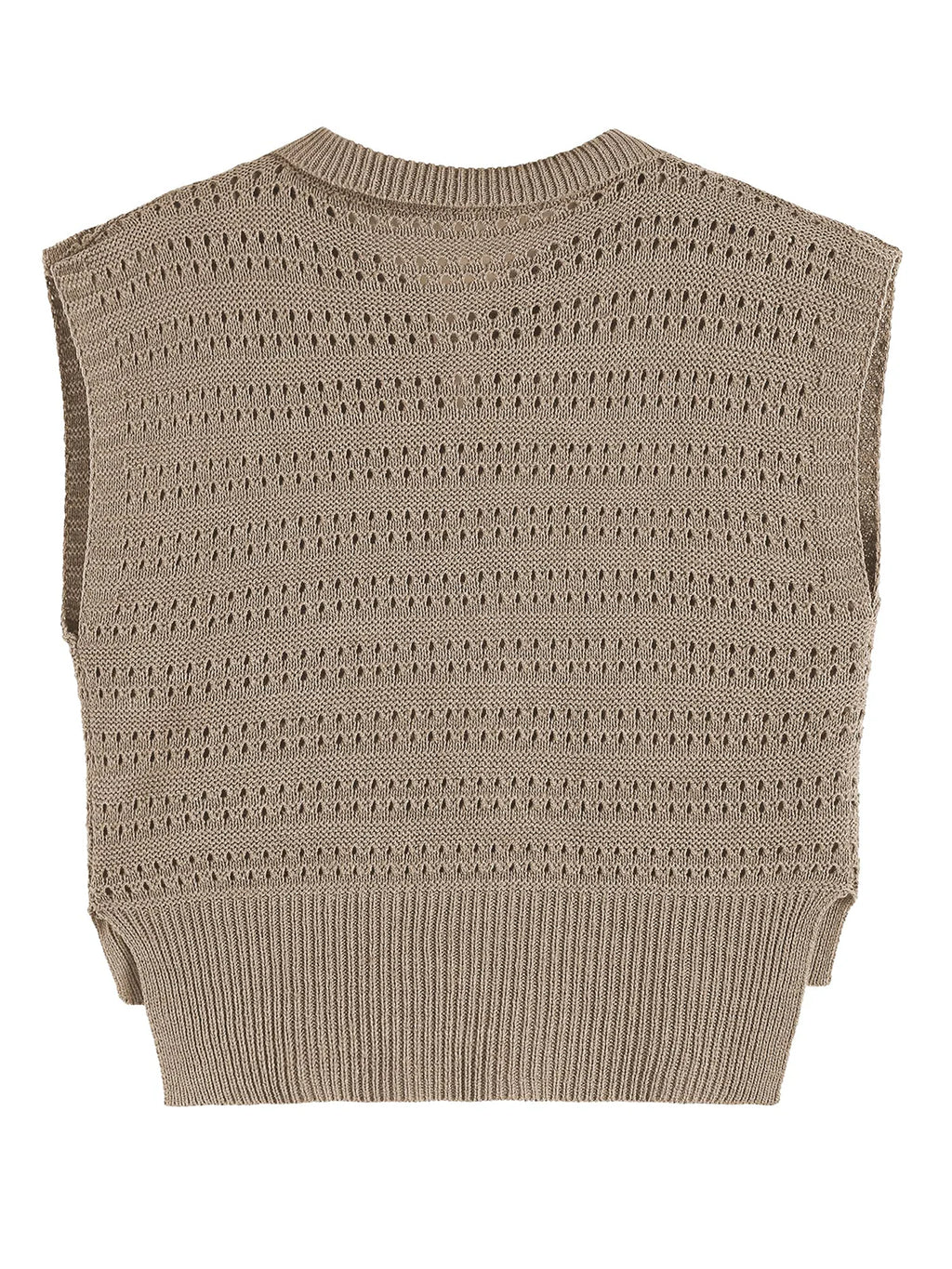 2026 Polo Sleeveless V-Neck Knit Sweater