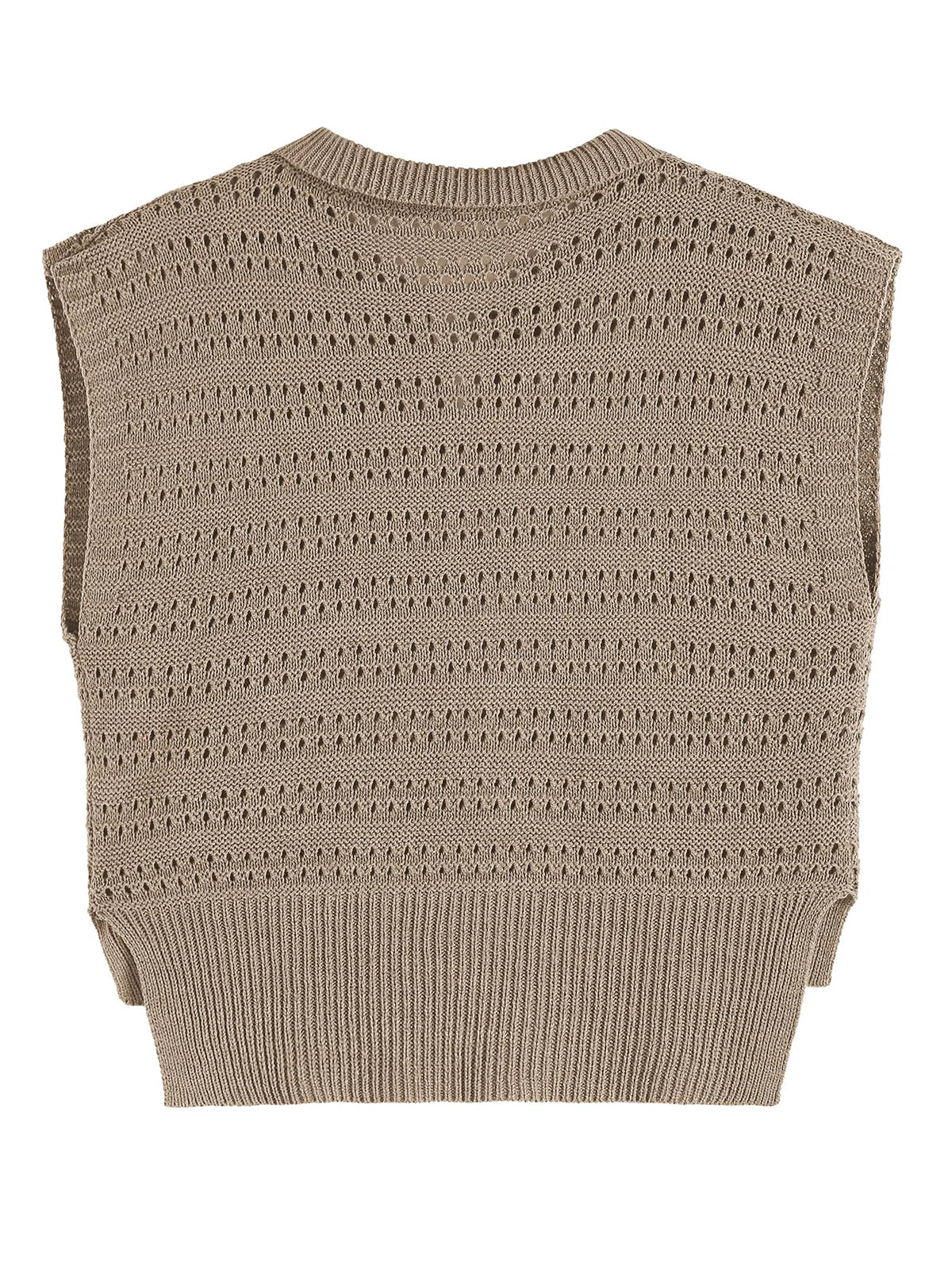 2026 Polo Sleeveless V-Neck Knit Sweater