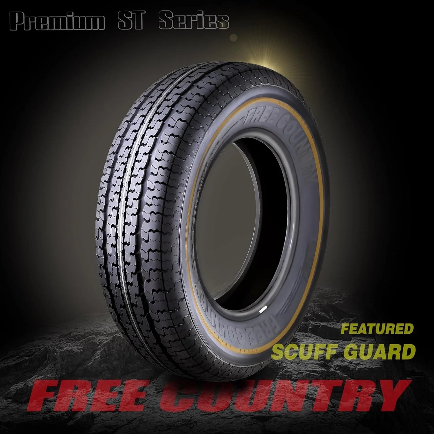 2026 Set of 4 heavy-duty trailer tires ST205/75R15 205 75 15 10-ply, load class E, steel-belted radial tires with abrasion protection